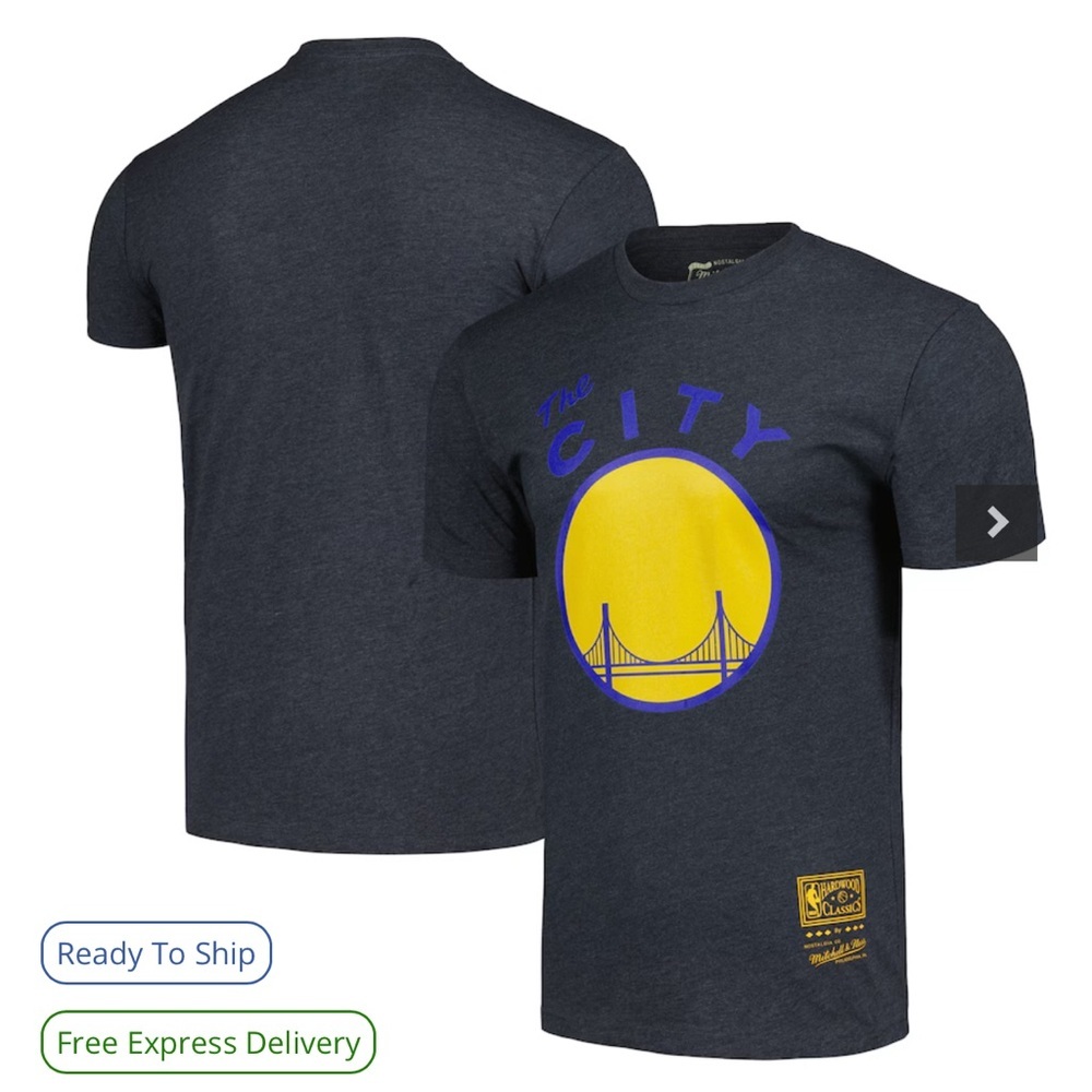 Unisex Golden State Warriors Mitchell & Ness Classics MVP Throwback Logo T-Shirt